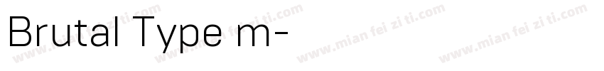 Brutal Type m字体转换
